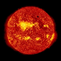 A  image of Venus transiting the Sun