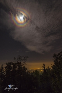 A Lunar Corona over Turin Credit amp Copyright Giorgia Hofer Cortina Astronomical Association
