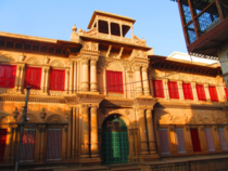 A magnificent haveli gateway in Vrindavan Uttar Pradesh INDIA