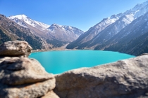 A mountain lake in Kazakhstan 