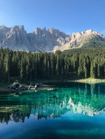 A natural mirror Lago di Carezza Italy 