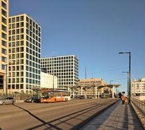 A new train stationshopping centre in the Pasila district in Helsinki Finland 