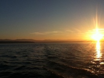 A Nice Sunset On The Sea British Columbia Canada