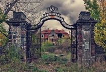 A palace in Poland dating back to  Once housing Polish royalty the palace was turned into an agricultural school during the era of Communism and later a home for the mentally disabled The building was abandoned around 