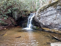 A Part of Toms Creek Falls Near North Cove NC 