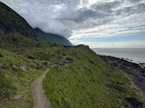 A path to somewhere strange Vestvgy Lofoten Norway 