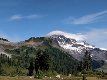 A peak with a Trump-esque hair piece Elfin Lakes Garibaldi Provincial Park BC 