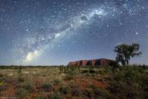 A pebble among the stars Uluru Ayers Rock Northern Territory Australia 