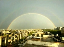 A perfect rainbow Noida India