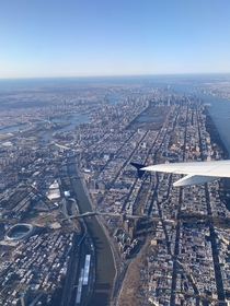A photo I took flying over NYC