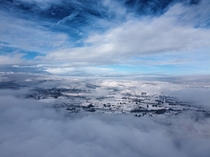 A pic above the clouds taken from my Drone by Canada