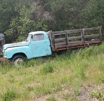 A pickup truck left to rust