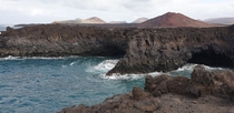 A picture of a volcanic island in Islas Canarias Spain  x