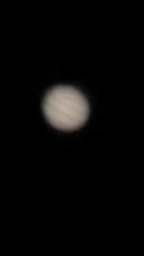 A picture of Jupiter that I took in the summer