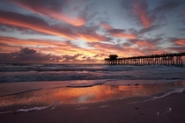 A pleasant morning at the pier Cocoa Beach Florida USA 
