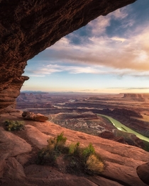A Prehistoric Sunset in the Canyonlands of Utah 