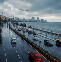 A rainy day in Mumbai India