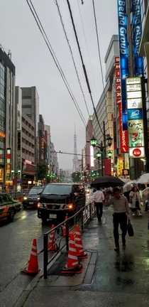 A rainy day in Roppongi Tokyo