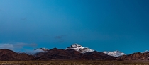 A rare occurrence of Corkscrew peak covered in snow Death Valley CA OC  dendronaut