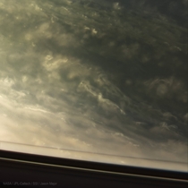 A Real Closeup Photograph of Saturns Atmosphere and Clouds