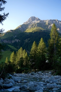 A River close to the Splgen Pass Switzerland 