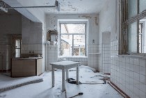 A sanatorium overrun with snow 