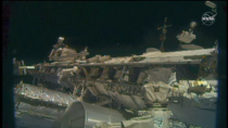 A screenshot of the Spacewalk on the ISS from the NASA twitch channel camera makes it look like its from Alien Isolation