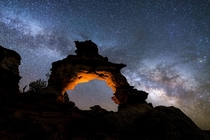 A secluded arch in Southern Utah 