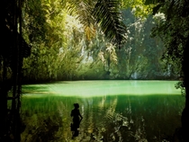 A secluded Lagoon near Railey Thailand 