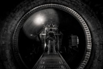 A Self Portrait in the test chamber of NGTE Pyestock power station UK 