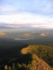 A serpentine ridge at first light Mt Washington Oregon 