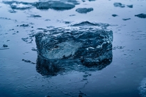 A small iceberg in the Jkulsrln Glacial Lagoon in Iceland 
