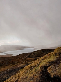 A snow cloud approaching - Isle of Skye 