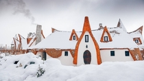 A snowfall in Transylvania