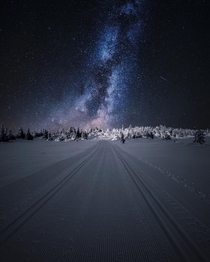 A Snowy Way and the Milky Way