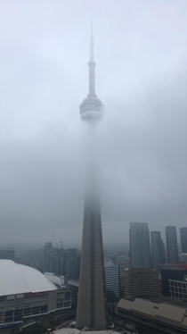A spooky cn tower Toronto Canada