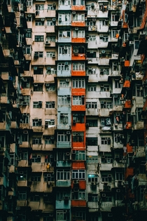 A stack of flats in Hong Kong