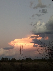 A storm approaches San Rafael Argentina 