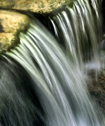 A streams waterfall in the Arkansas Ozarks 
