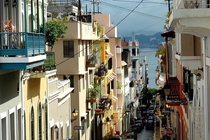 A street in Old San Juan Puerto Rico