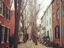 A street in The Old City Philadelphia