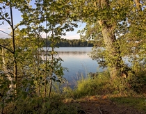 A summer evening on a lake in Inkoo Finland 