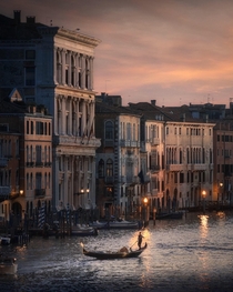 A sunset in Venice 
