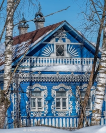 A traditional Russian house Sudislavl Russia