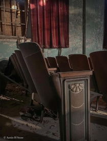 A turn of the century highschool auditorium abandoned since the s and sealed up until I came along in January 