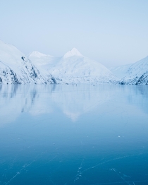 A very cold Portage Lake Alaska 