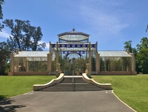 A Victorian Glass House from Bremen Germany in  restored at Adelaide Botanic Gardens South Australia Its the only one of its kind in existence