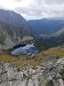 A view from Szpiglasowy Wierch Mountain  Tatra Mountains Poland