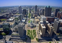 A view from the Gateway Arch St Louis MO USA