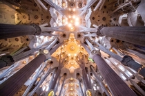 A view of the Basilica of La Sagrada Familia in Barcelona Spain The first stone was laid on March   and according to La Sagrada Familia Foundation the temple could be finished in the first third of the st century David Ramos 